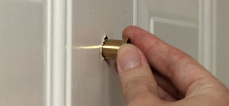 peephole door repair in Tracy